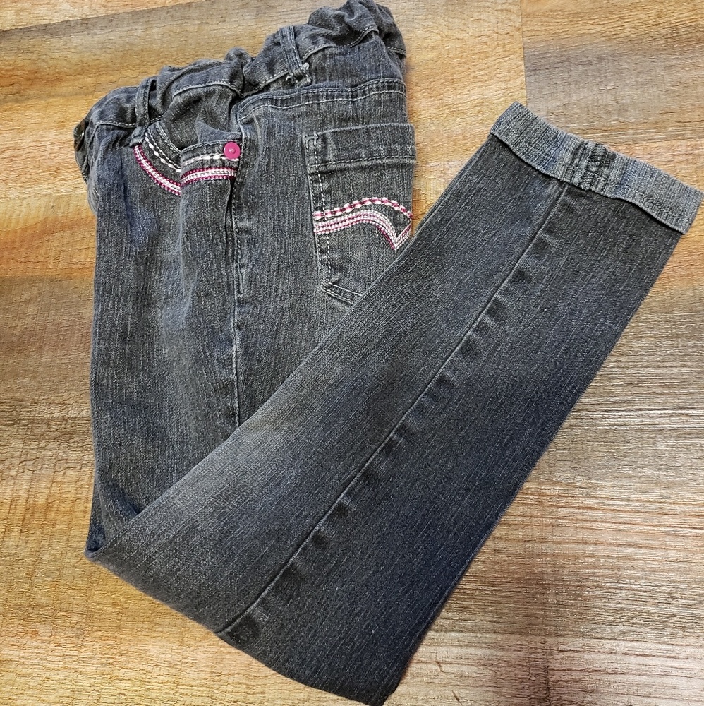 Faded Glory Jeans W/Pink Trim
